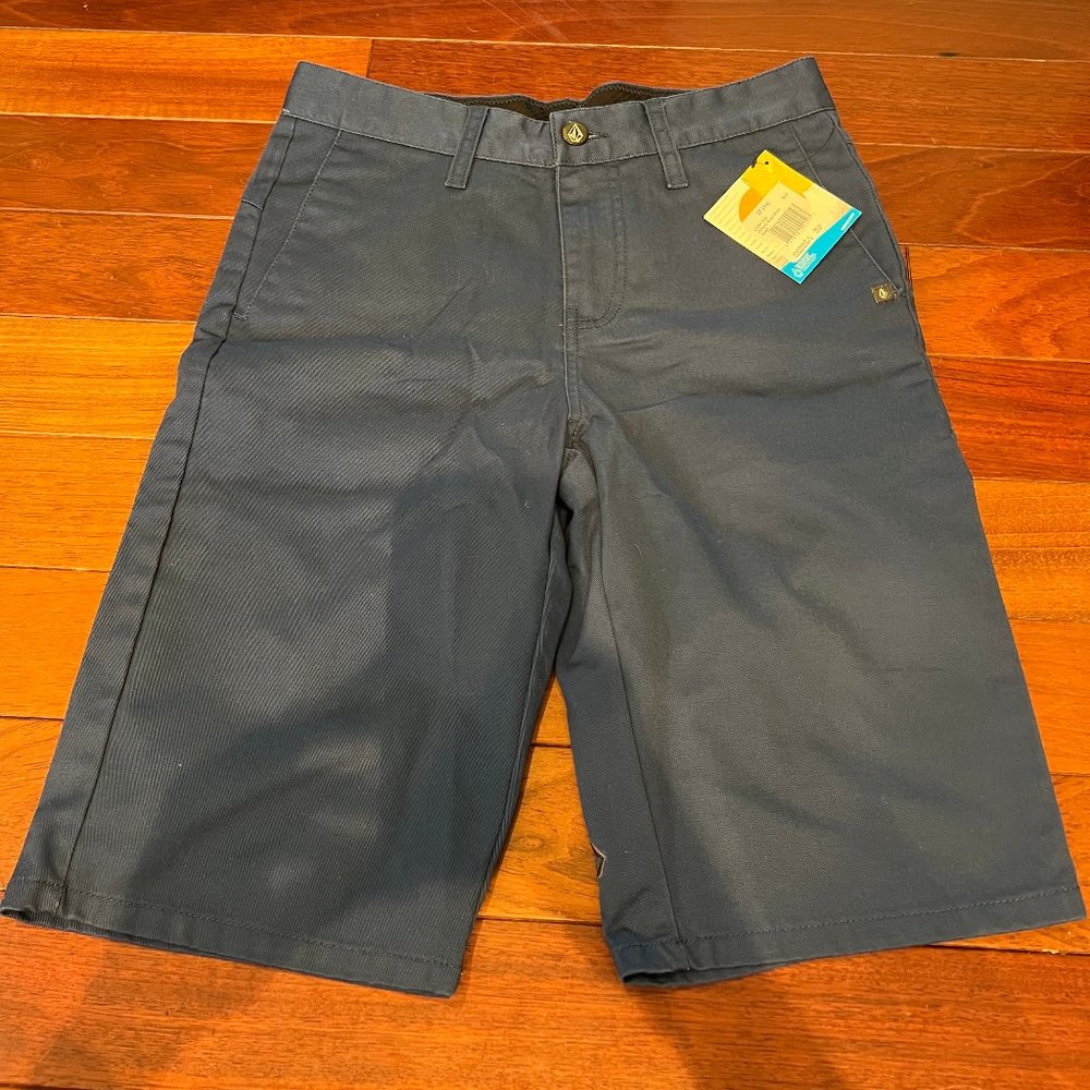 New with tags boys size 14/27 gray volcom brand shorts